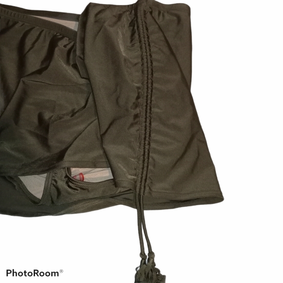 Cacique Cinch Side Skirted Swim Bottom - Picture 3 of 5